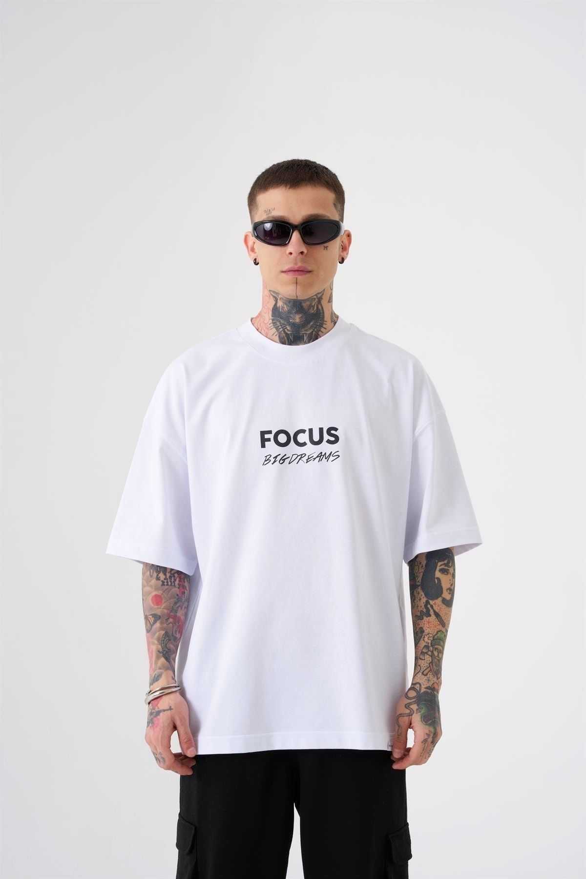 تیشرت چاپی Focus Big Dreams Gray