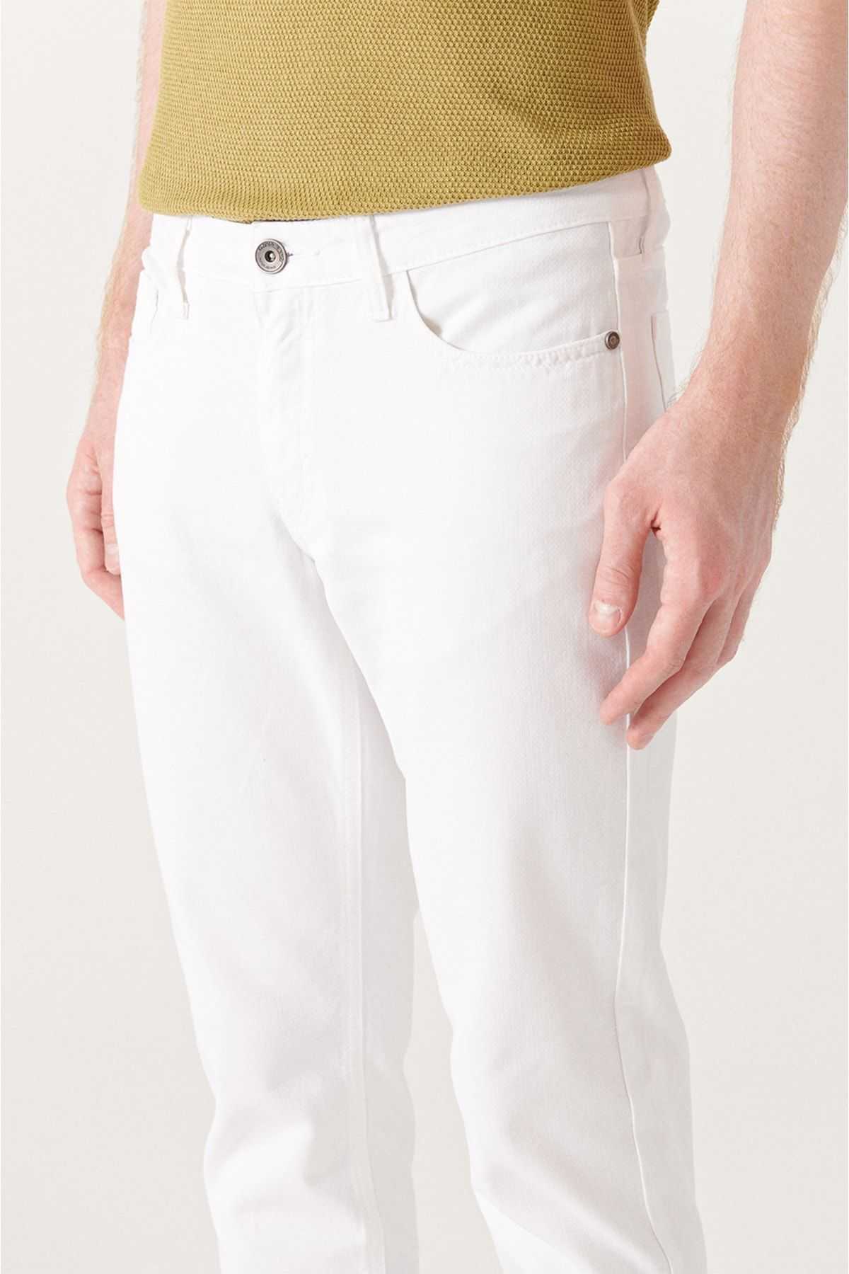 شلوار بوم سنگی مردانه Dobby Lycra 5 Pocket Slim Fit Slim Fit Canvas