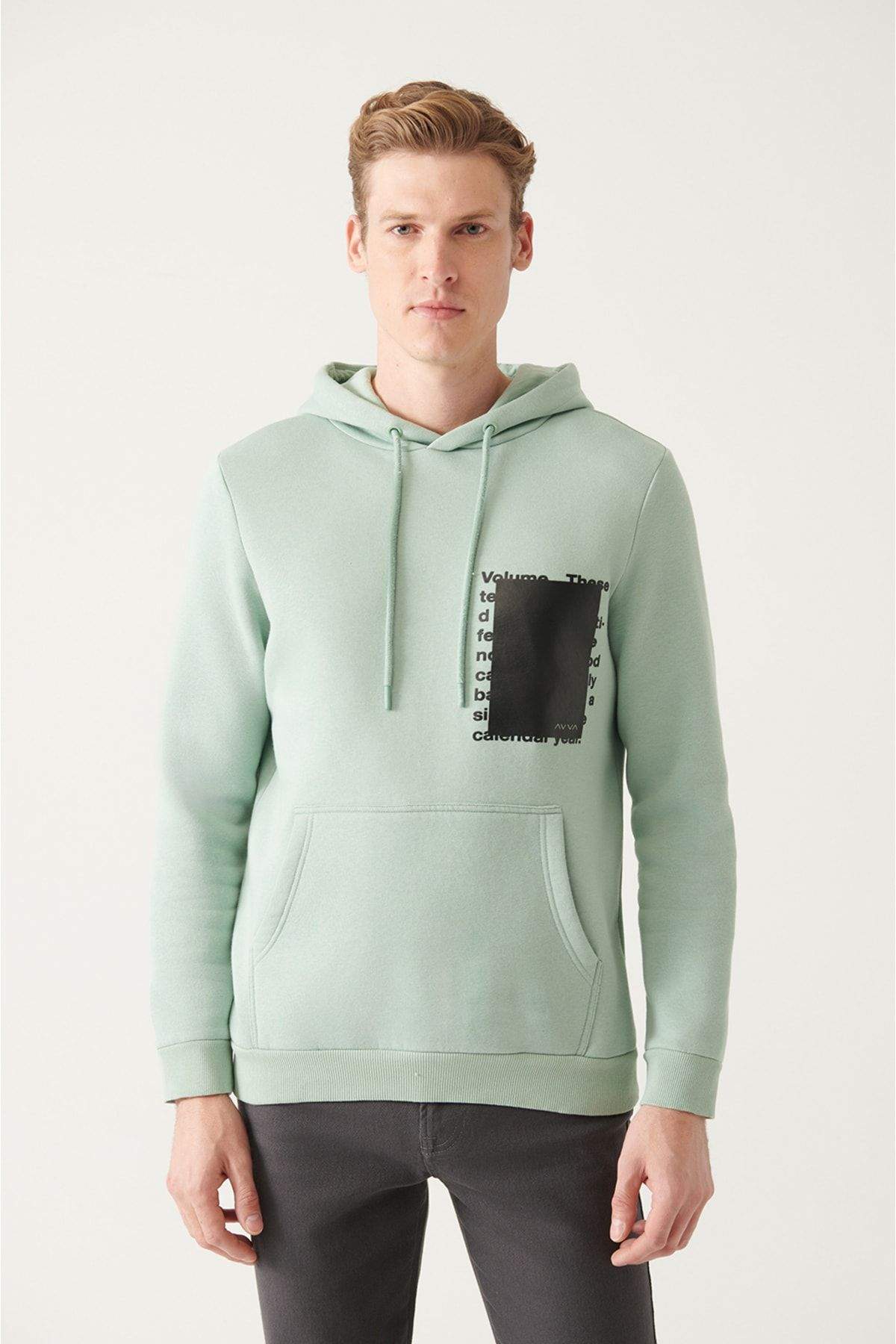 mens-water-green-hooded-collar-3-threads-inside-fleece-printed-on-the-back-standard-fit-normal-cut-sweatshirt