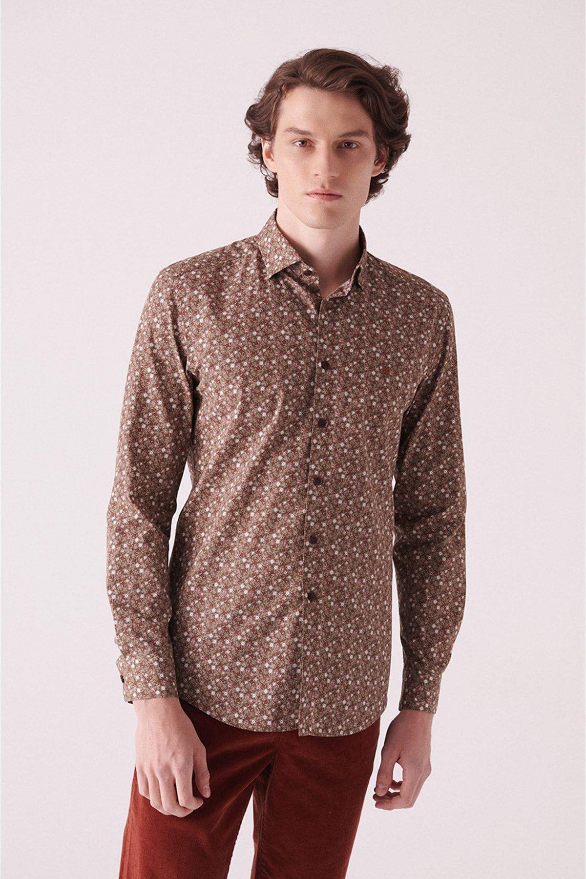 mens-brown-abstract-patterned-shirt-a22y2003