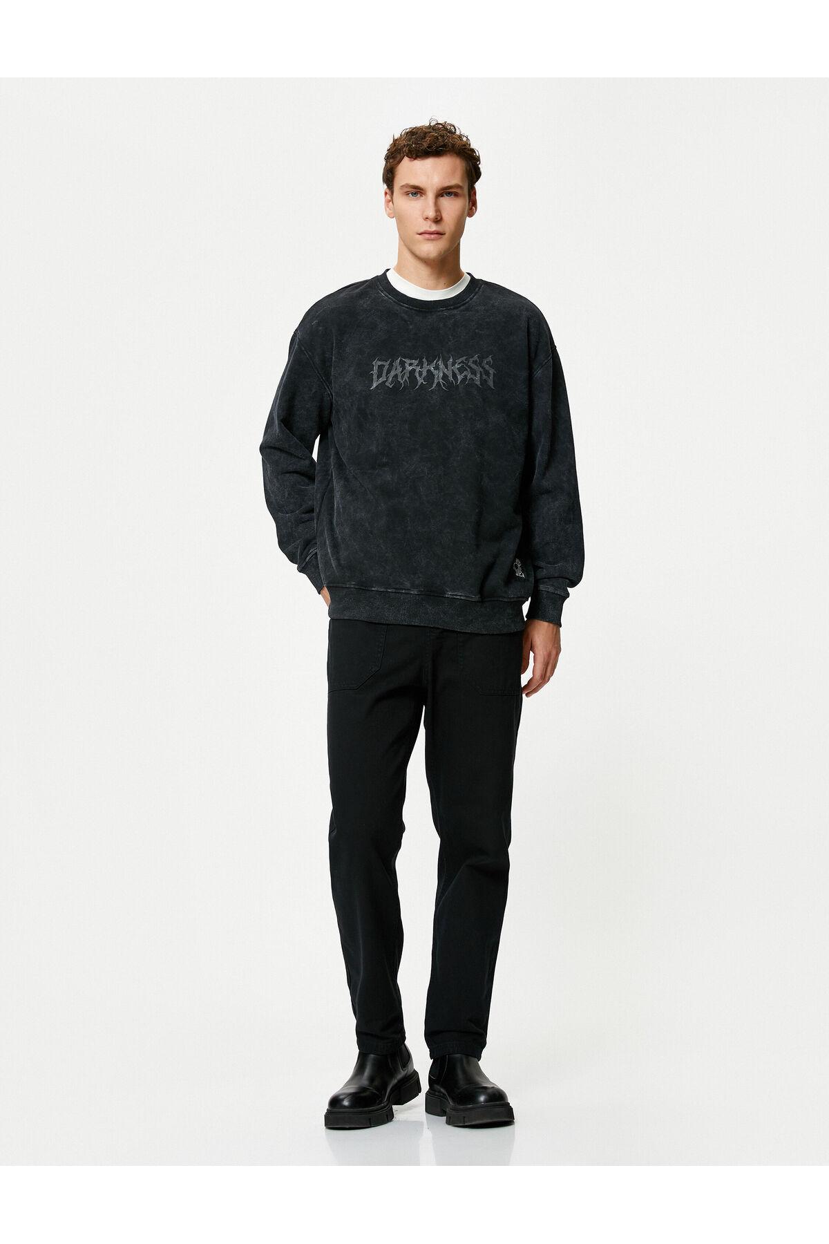 دور کمر شلوار توری جیب پنبه