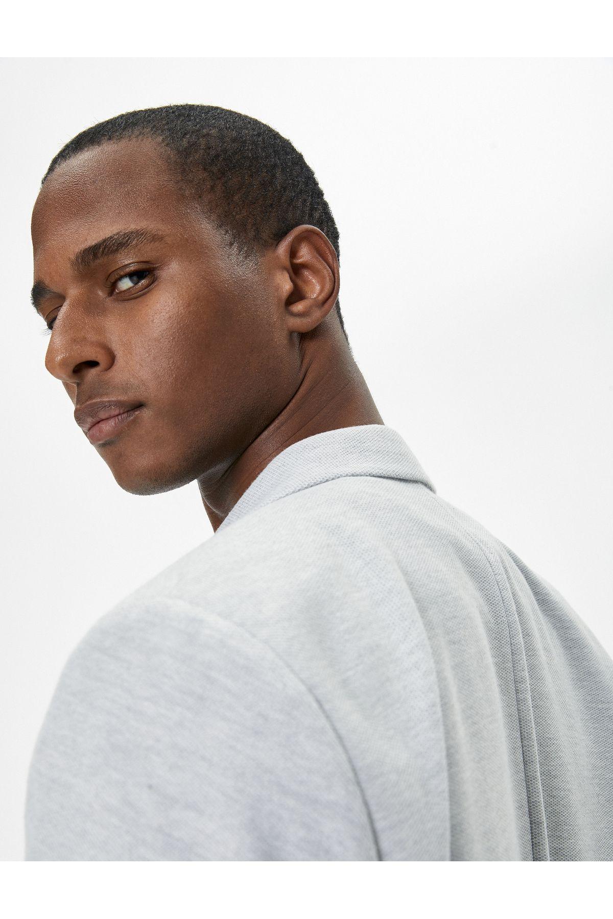 ژاکت بلیزر اسلیم فیت دکمه دار با جزئیات جیب