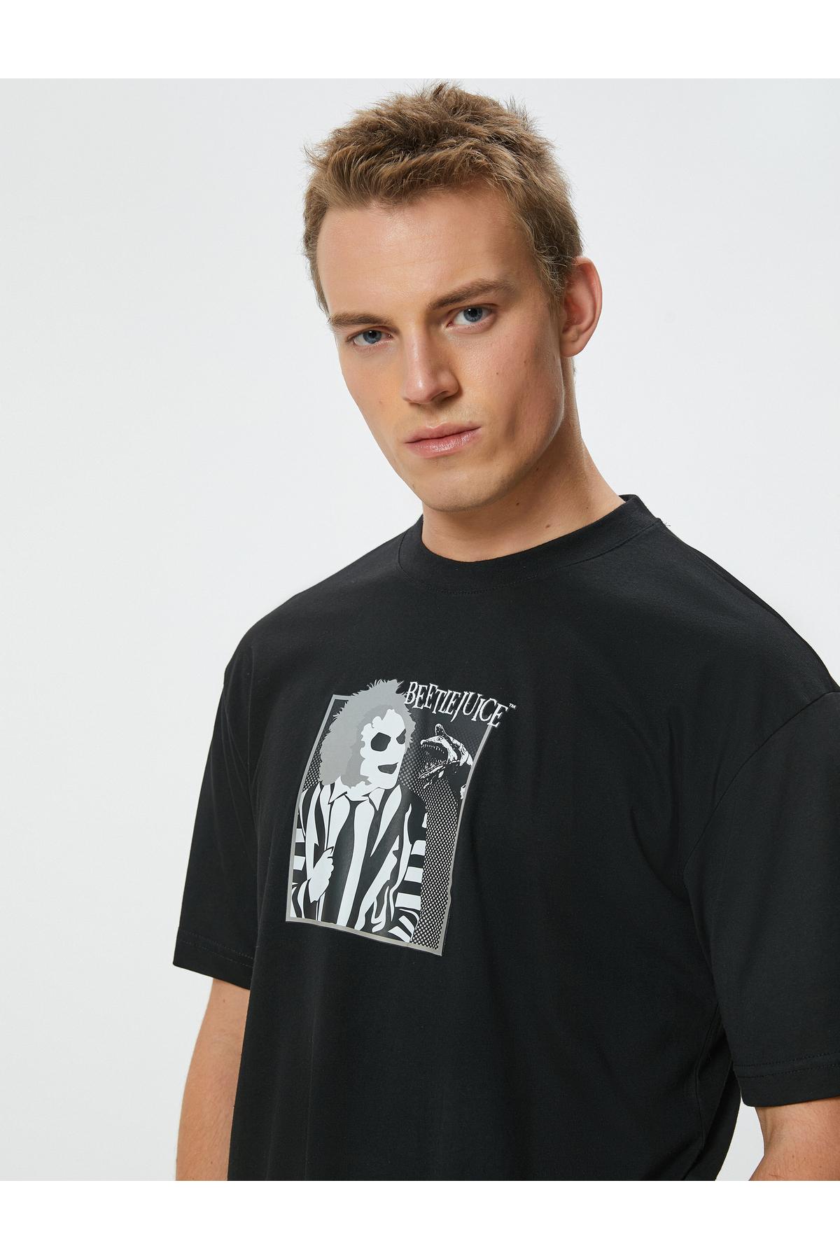 یقه خدمه آستین کوتاه با مجوز بیتل جویس