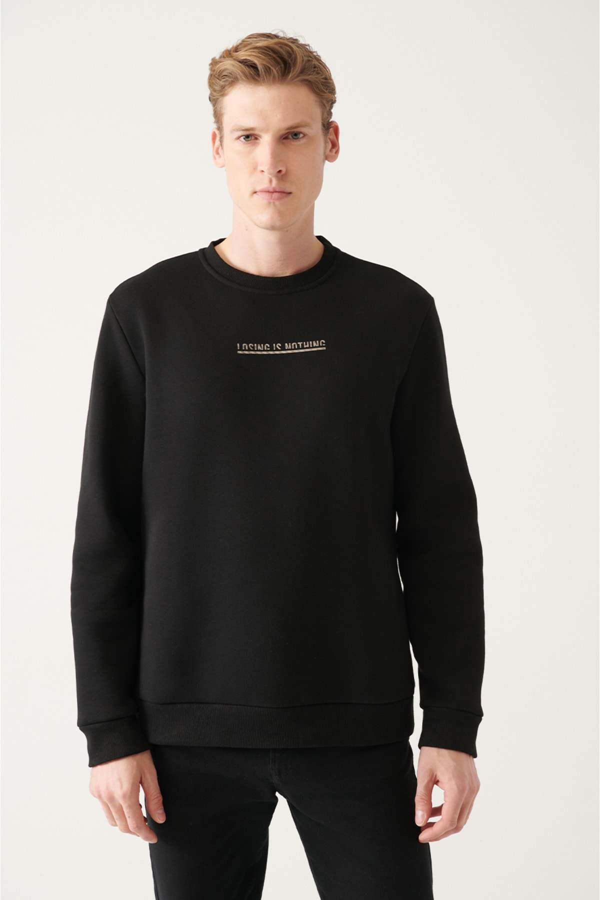 mens-black-crew-neck-3-thread-fleece-printed-sweatshirt-a22y1290